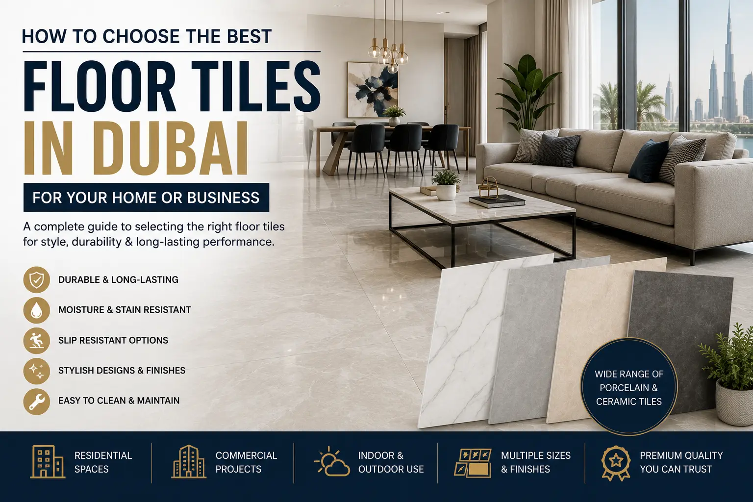 How to Choose the Best Floor Tiles in Dubai for Your Home or Business (2026)
